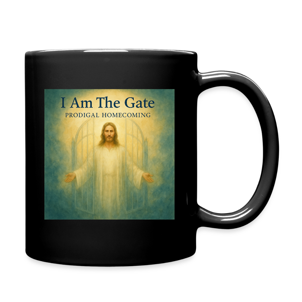 I Am The Gate Cover Art + Prodigal Homecoming Logo Mug - black