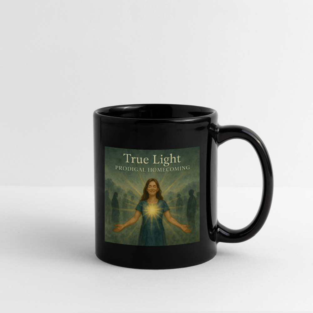 True Light Creator Cover Art + Prodigal Homecoming Logo Mug - black