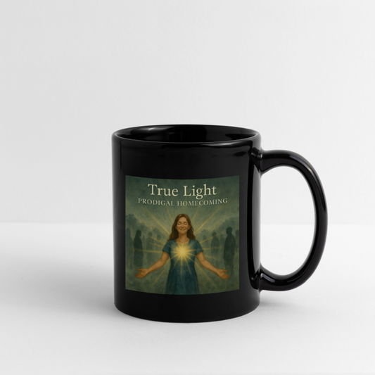 True Light Creator Cover Art + Prodigal Homecoming Logo Mug - black