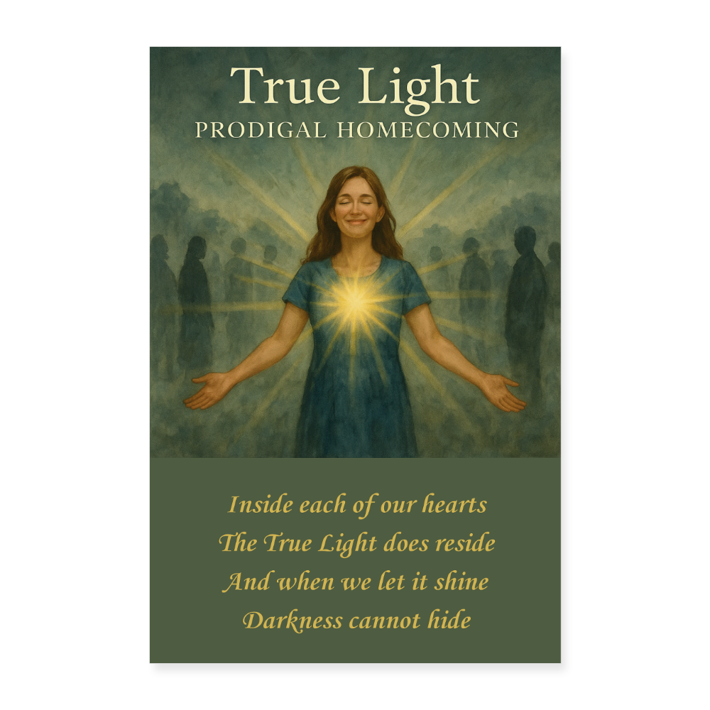 True Light Poster 8x12 - white