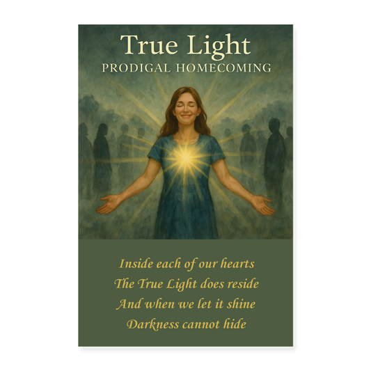 True Light Poster 8x12 - white