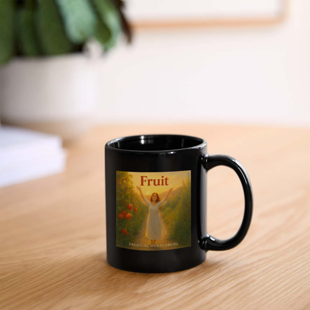Fruit EP Cover Art + Prodigal Homecoming Logo Mug - black
