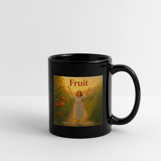 Fruit EP Cover Art + Prodigal Homecoming Logo Mug - black