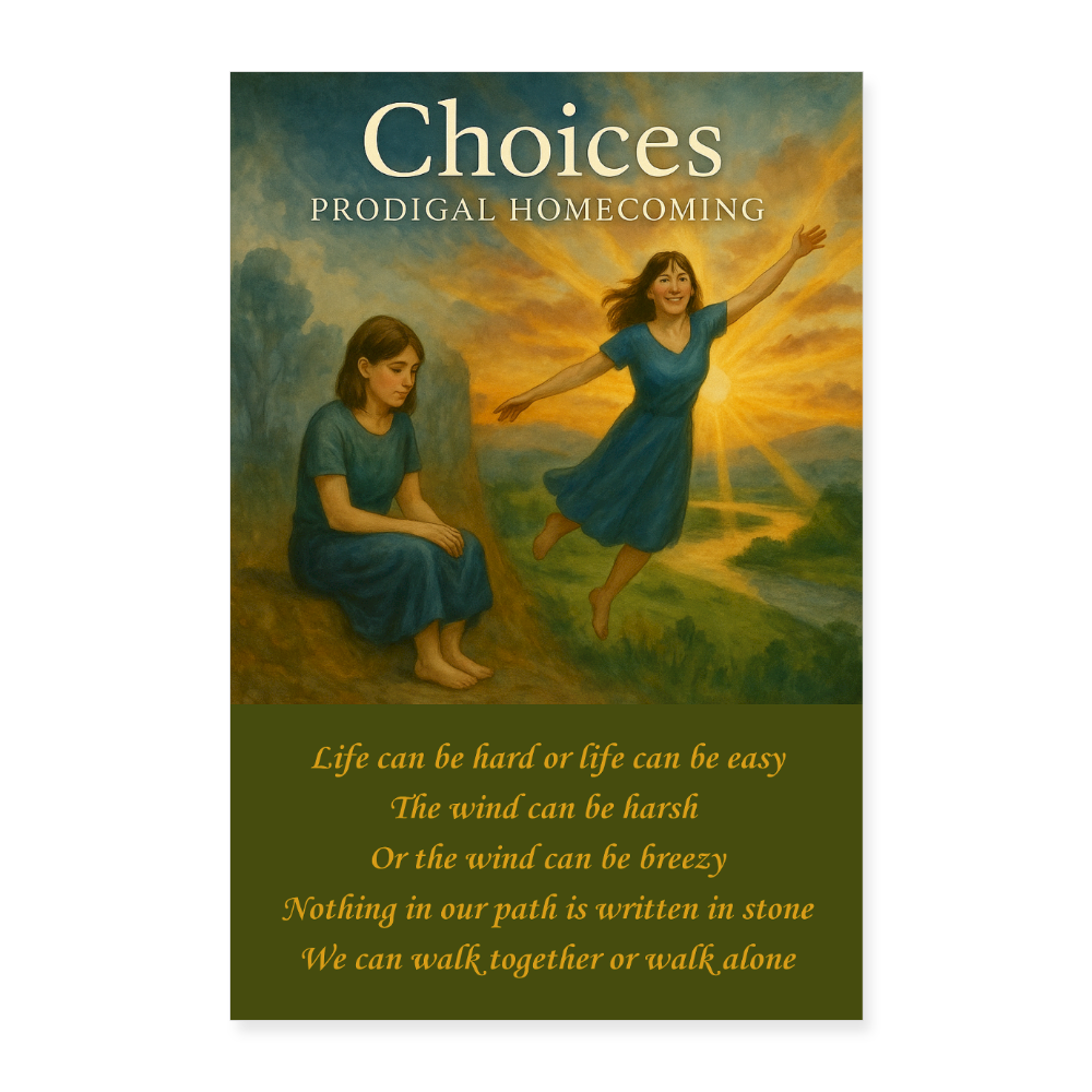 Choices Cover Art Poster 8x12 - white