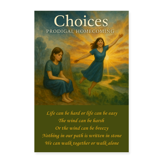 Choices Cover Art Poster 8x12 - white
