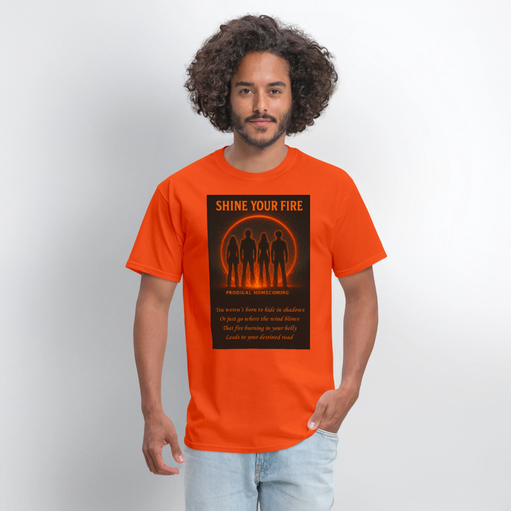 Shine Your Fire - Men's T-Shirt | GILDAN 5000 - orange