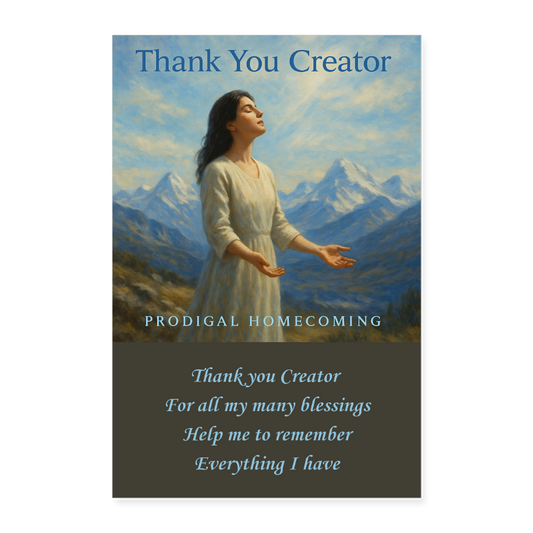 Thank You Creator Poster 8x12 - white