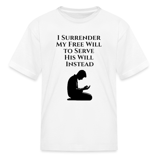 Boy's Surrender Kids' T-Shirt - white