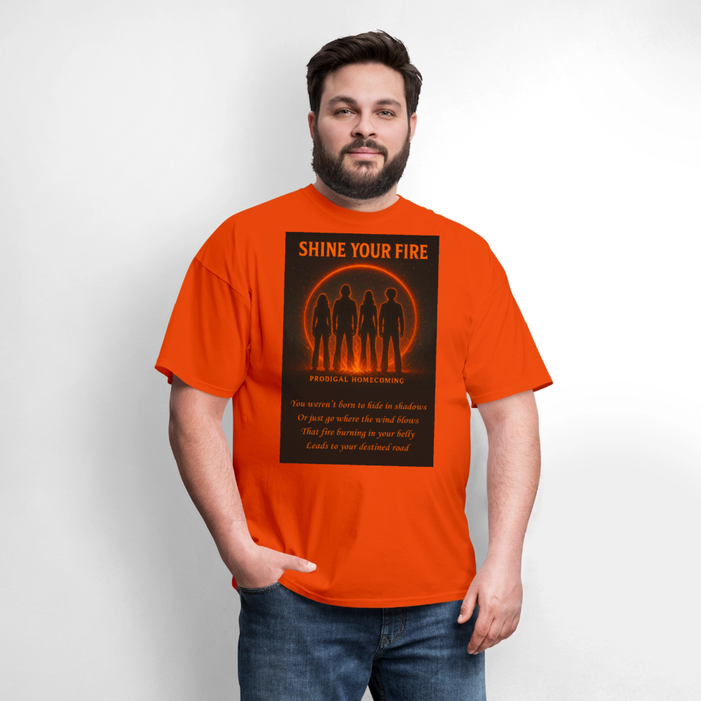 Shine Your Fire - Men's T-Shirt | GILDAN 5000 - orange