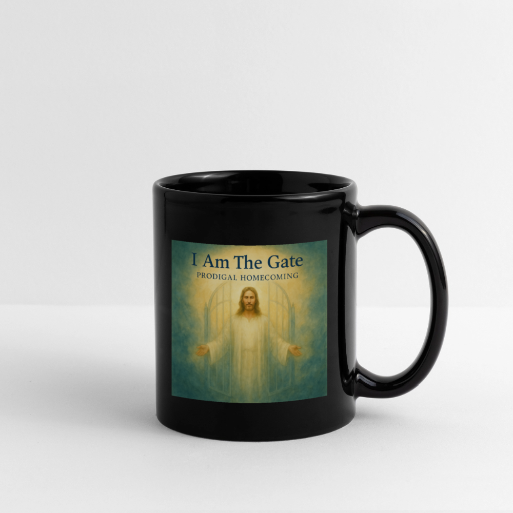 I Am The Gate Cover Art + Prodigal Homecoming Logo Mug - black